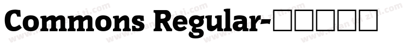 Commons Regular字体转换